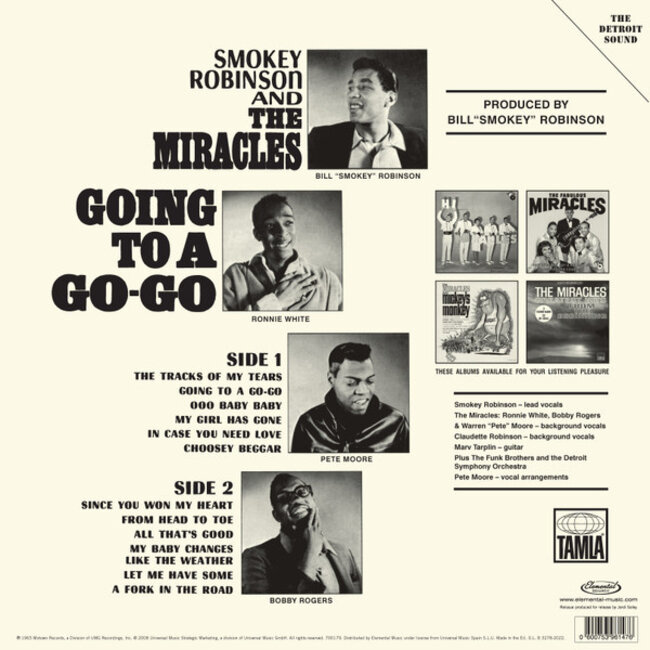 Smokey Robinson And The Miracles Going To A Go-Go (180g vinyl  LP )