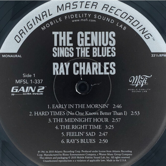 Ray Charles Genius Sings the Blues ( HQ vinyl LP )