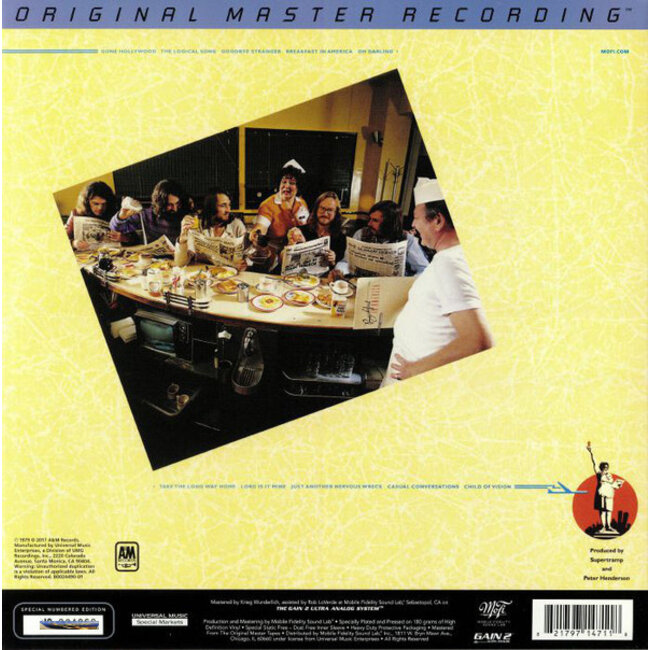 Supertramp - Breakfast In America ( HQ vinyl LP)