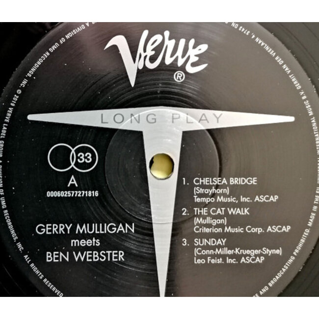 Gerry Mulligan - Gerry Mulligan Meets Ben Webster ( 180g vinyl LP )