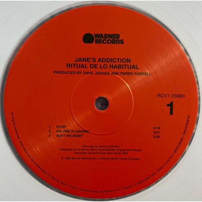 Jane's Addiction Ritual De Lo Habitual ( colour vinyl 2LP )