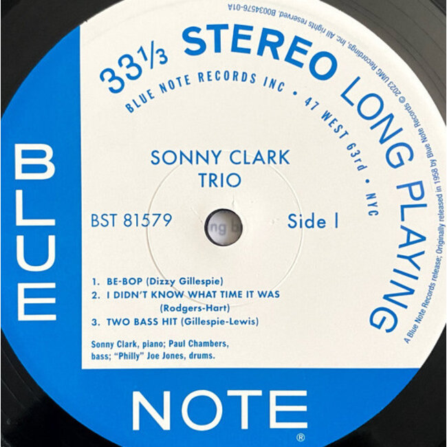 Sonny Clark Trio ( HQ vinyl LP ) ( Blue Note's Tone Poets Series )