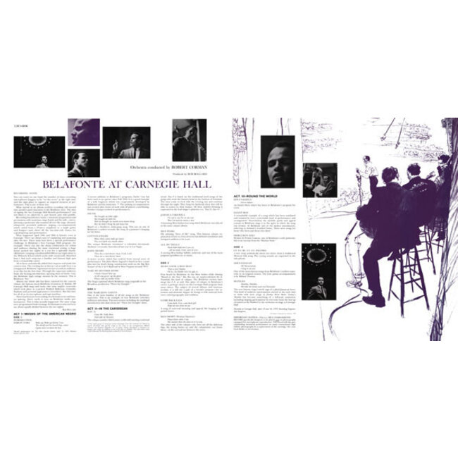 Harry Belafonte At Carnegie Hall: The Complete Concert ( HQ 200g vinyl LP )