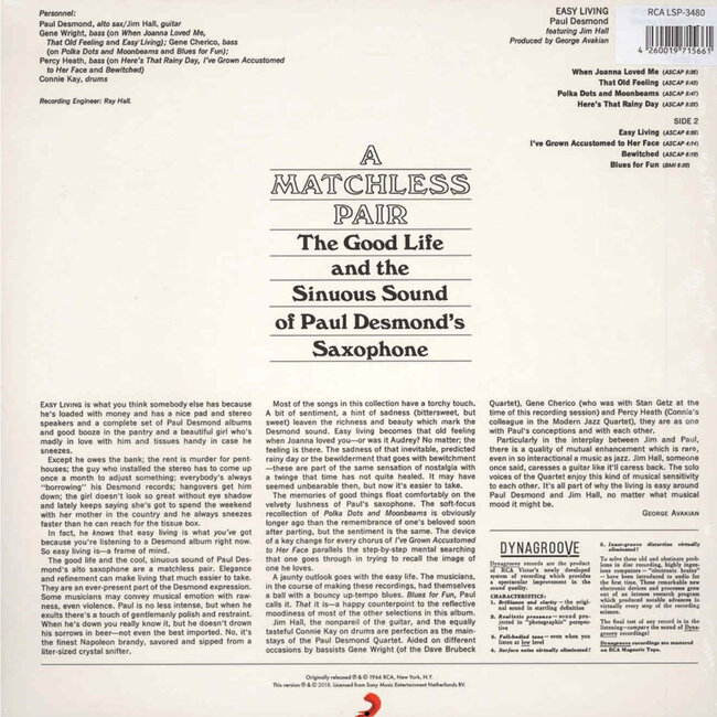 Paul Desmond Easy Living (feat. Jim Hall ) ( HQ  vinyl  LP )