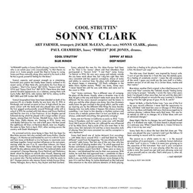 Sonny Clark Cool Struttin ( vinyl LP )