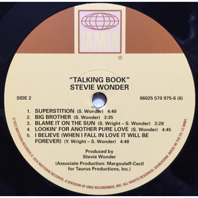 Stevie Wonder Talking Book (180g vinyl LP )