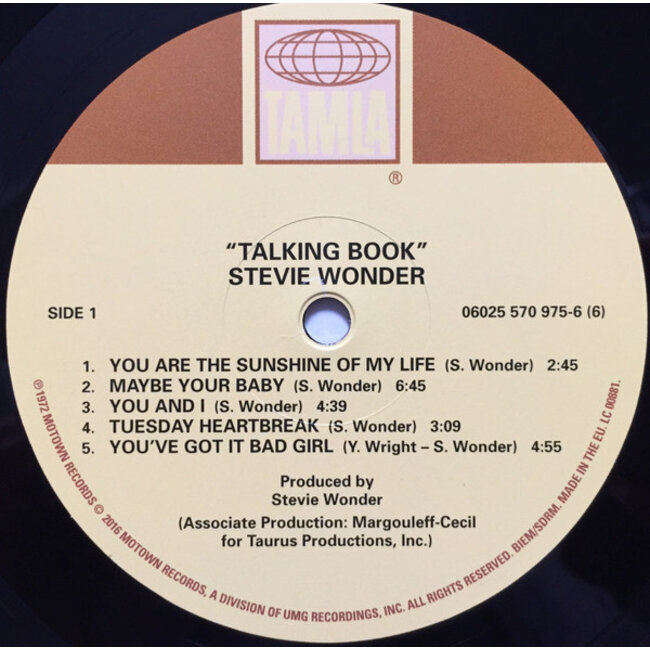 Stevie Wonder Talking Book (180g vinyl LP )