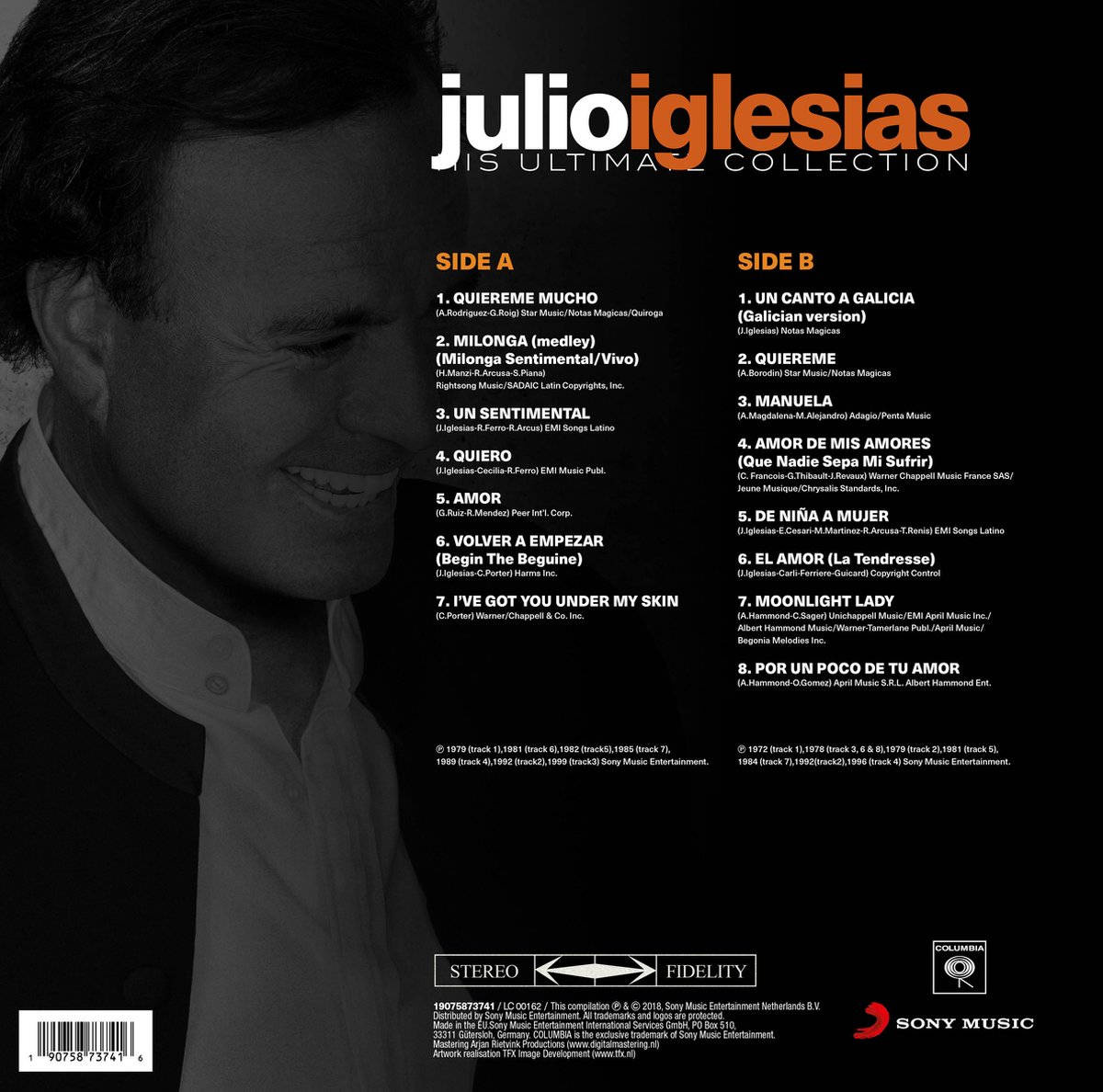 Julio Iglesias His Ultimate Collection ( vinyl LP ) VinylVinyl