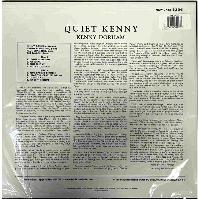 Kenny Dorham Quiet Kenny (   HQ 180g vinyl LP )