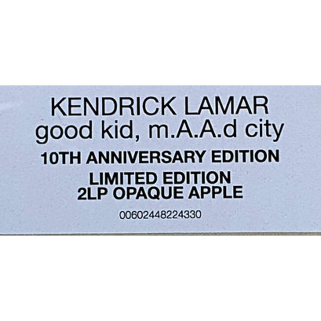 Kendrick Lamar Good Kid, M.A.A.D. City ( 10th anni ) ( red vinyl 2LP )