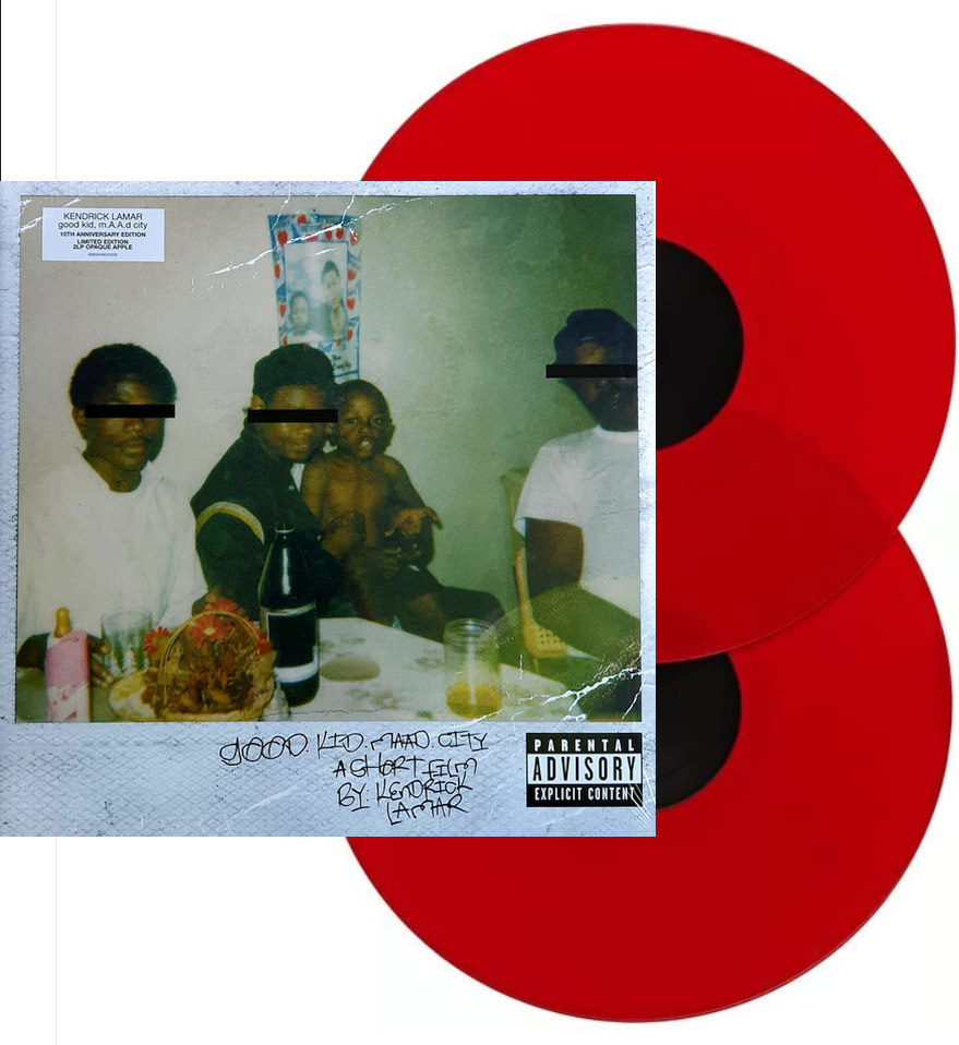 Kendrick Lamar - good kid, m.A.A.d city - 10th Anniversary Edition - Ltd  Opaque Red Vinyl