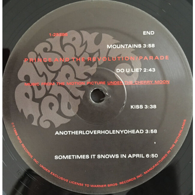 Prince Parade (Music From The Motion Picture Cherry Moon)  ( vinyl LP )