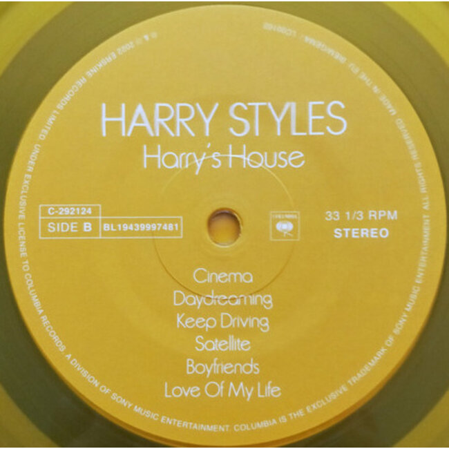 Harry Styles Harry's House ( ltd yellow vinyl LP )