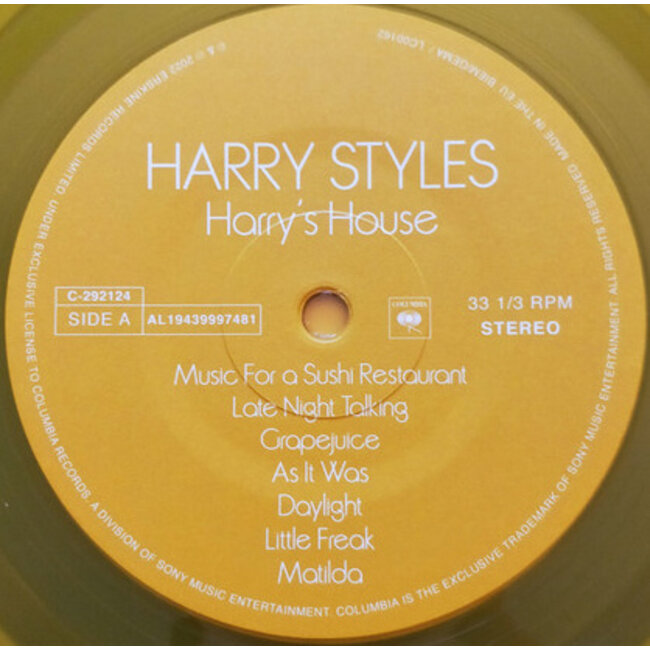 Harry Styles Harry's House ( ltd yellow vinyl LP )