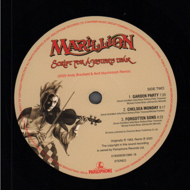 Marillion Script For A Jester s Tear( 180g vinyl LP )