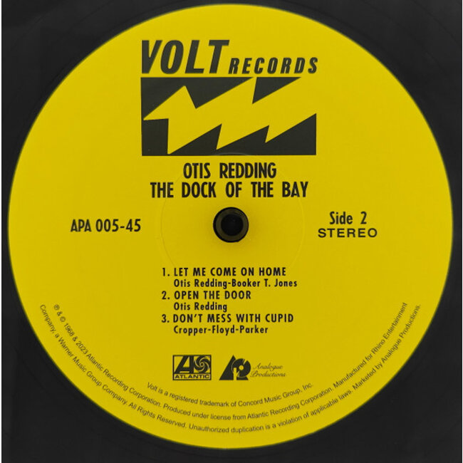 Otis Redding Dock of the Bay( 180g vinyl 45rpm 2LP )