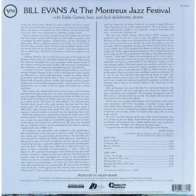 Bill Evans / Trio At Montreus Jazz Festival (HQ 180g vinyl LP)
