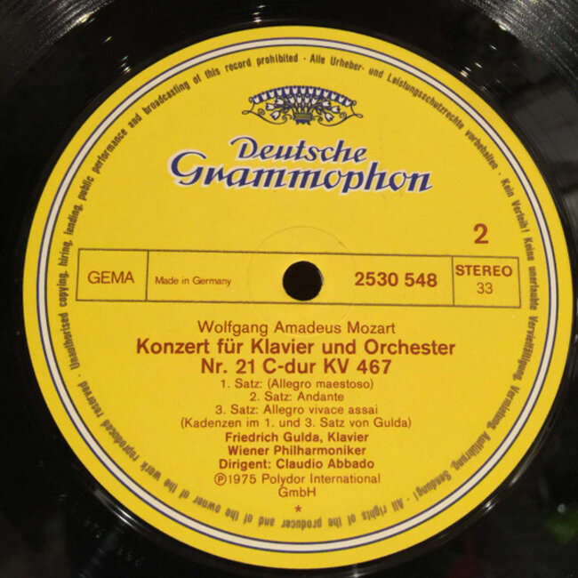 Mozart, W. A. Piano Concertos 20 & 21 ( HQ vinyl LP )
