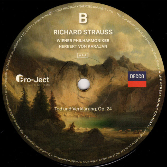 Herbert von Karajan/Wiener Philharmonker Also Sprach Zarathustra / Don Juan / Tod Und Verklarung( R. Strauss)( HQ 180g vinyl 2LP )