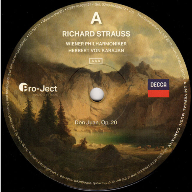 Herbert von Karajan/Wiener Philharmonker Also Sprach Zarathustra / Don Juan / Tod Und Verklarung( R. Strauss)( HQ 180g vinyl 2LP )