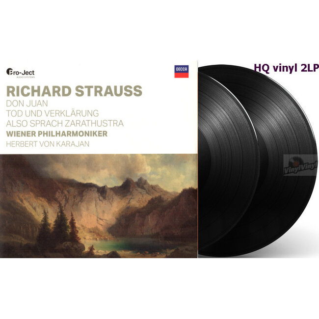Herbert von Karajan/Wiener Philharmonker Also Sprach Zarathustra / Don Juan / Tod Und Verklarung( R. Strauss)( HQ 180g vinyl 2LP )