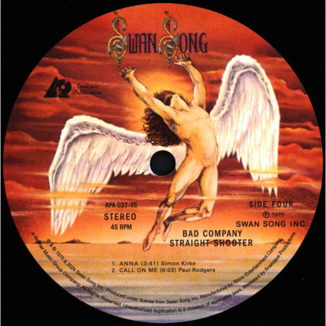 Bad Company Straight Shooter ( 180g vinyl 45rpm 2LP )