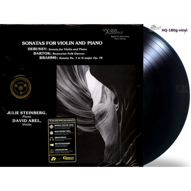 David Abel & Julie Steinberg Sonatas For Violin & Piano (Debussy/Brahms/Bartok )(HQ vinyl)