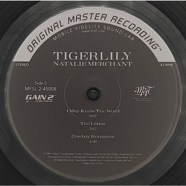 Natalie Merchant Tigerlily (45rpm HQ vinyl 2LP )