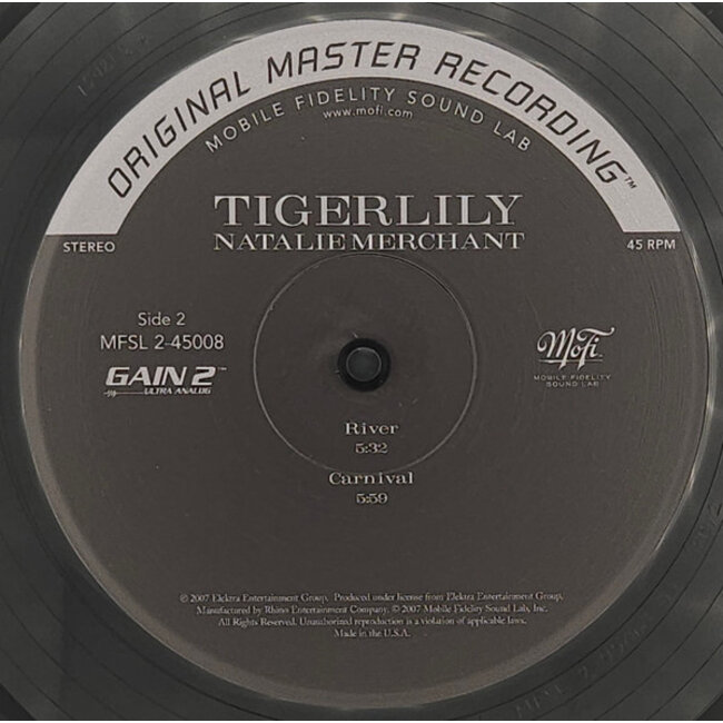 Natalie Merchant Tigerlily (45rpm HQ vinyl 2LP )