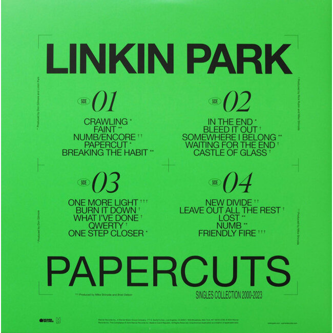 Linkin Park Papercuts ( Singles Collection 2000-2023) (vinyl 2LP)