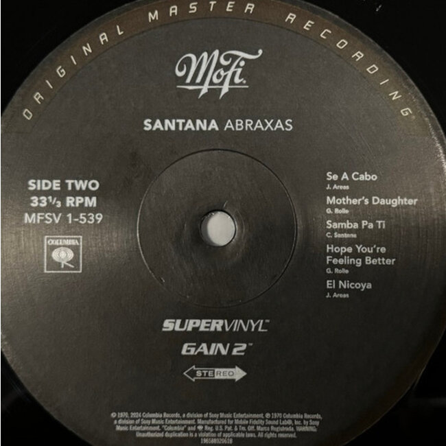 Santana Abraxas (MOFI 180g SuperVinyl LP )