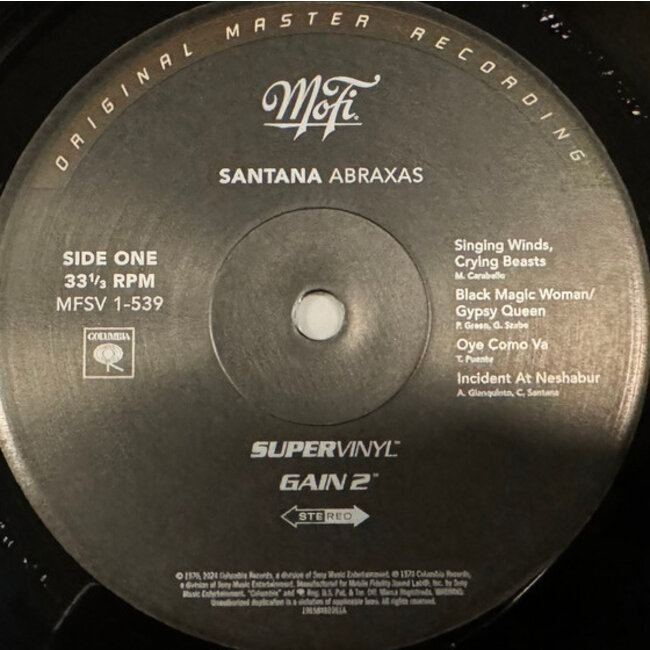 Santana Abraxas (MOFI 180g SuperVinyl LP )