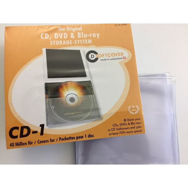 CD Softcover 40x 1CD sleeves (Ideal storage system for your CDs (and DVDs))