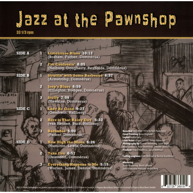 Arne Domnérus and Various Artists Jazz At The Pawnshop ( Deluxe 200g HD vinyl 2LP )