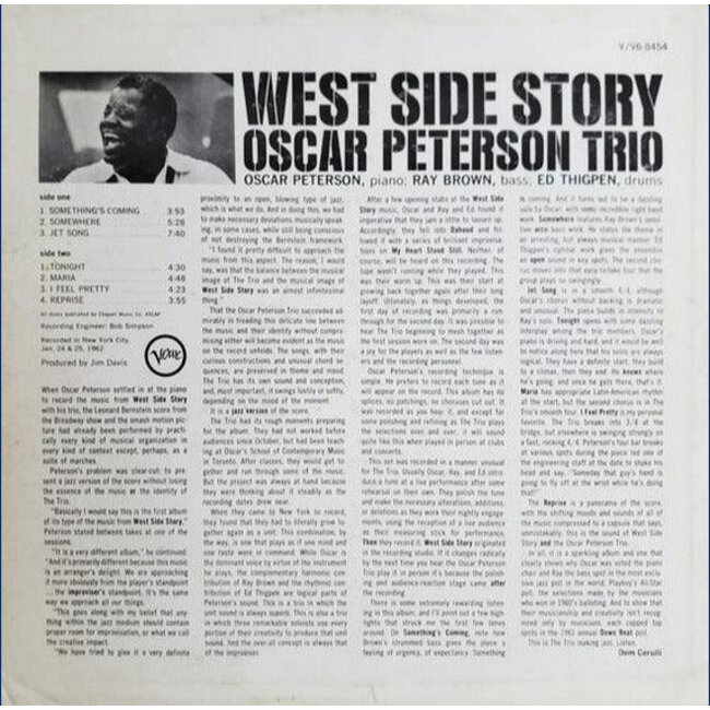 Oscar Peterson / Trio West Side Story ( HQ vinyl 2LP 45rpm )