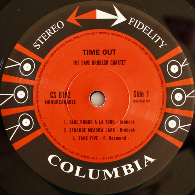 Dave Brubeck /Quartet  Time Out ( HQ 200g vinyl 33rpm LP )