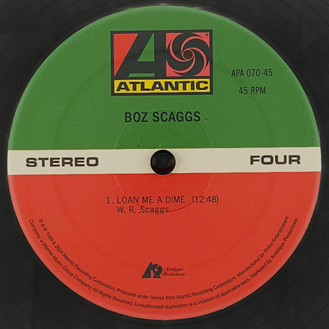 Boz Scaggs Boz Scaggs ( HQ 45rpm vinyl 2LP )( Atlantic 75 Series)