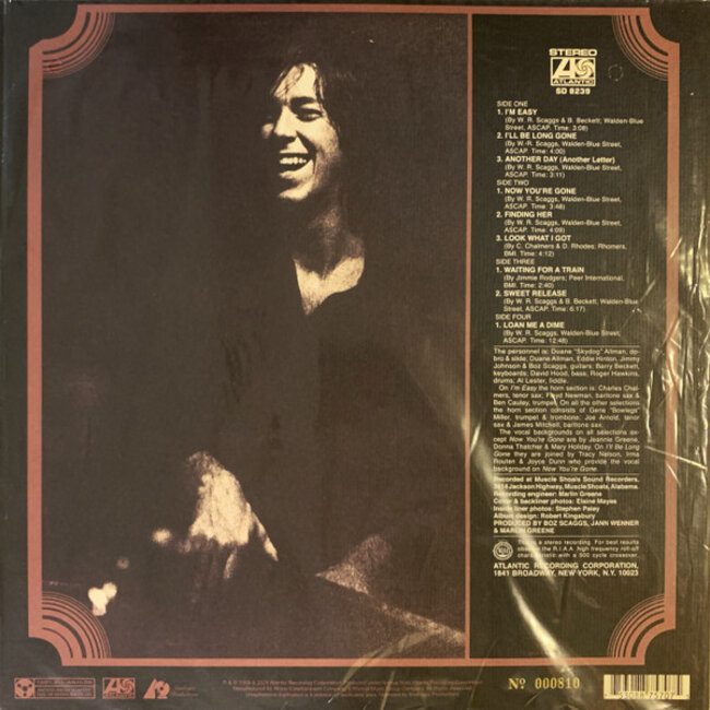 Boz Scaggs Boz Scaggs ( HQ 45rpm vinyl 2LP )( Atlantic 75 Series)