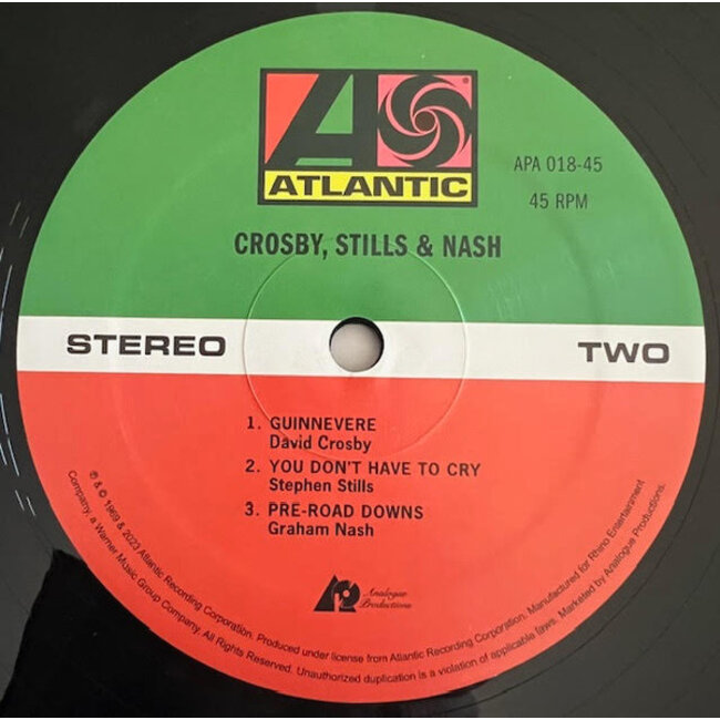 Crosby, Stills & Nash Crosby , Still & Nash ( 180g vinyl  45rpm 2LP )