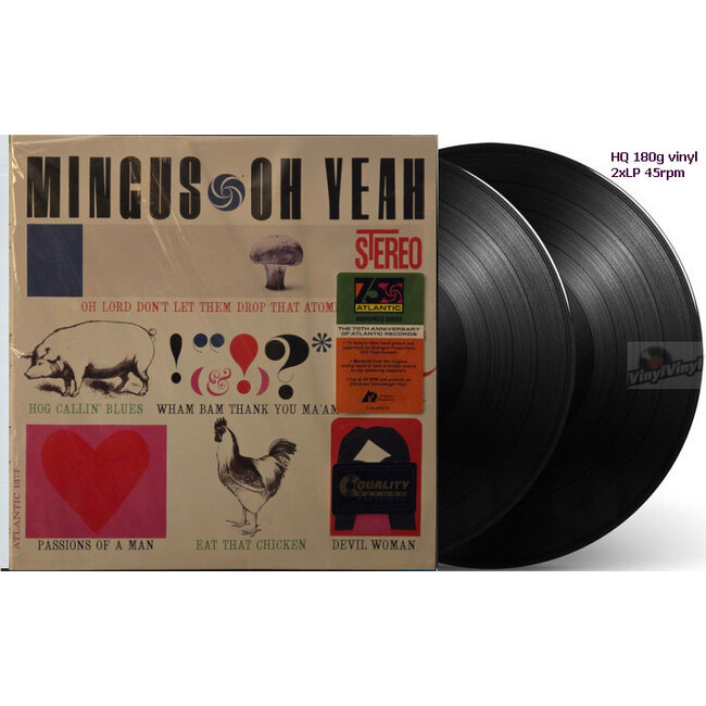 Charles Mingus Oh Yeah ( 180g vinyl  45rpm 2LP)  ( Atlantic 75 Audiophile Series )