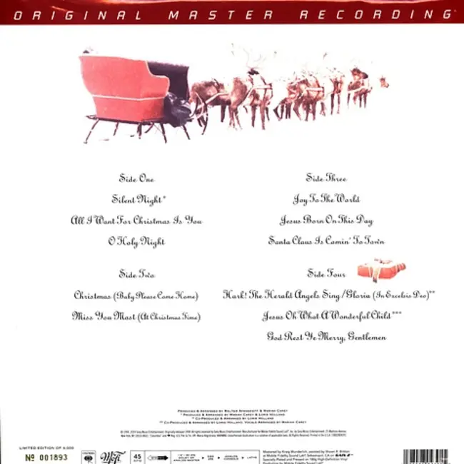 Mariah Carey Merry Christmas ( HQ 45rpm vinyl 2LP )