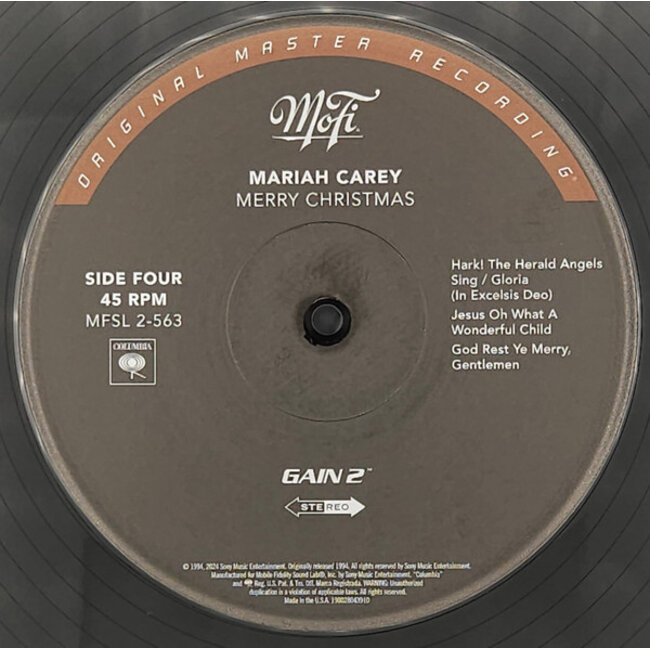 Mariah Carey Merry Christmas ( HQ 45rpm vinyl 2LP )  ( Mofi )