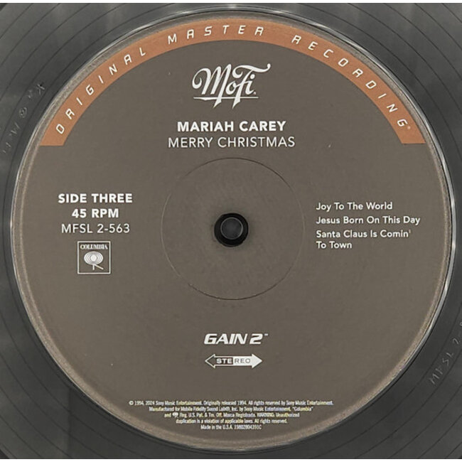 Mariah Carey Merry Christmas ( HQ 45rpm vinyl 2LP )  ( Mofi )