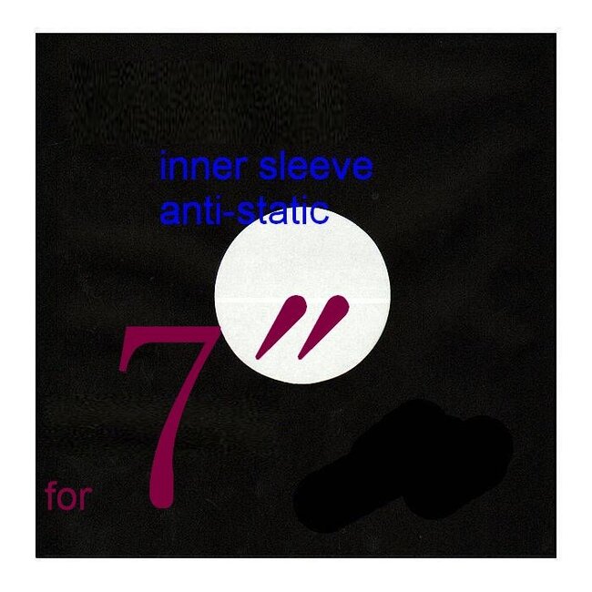 VinylVinyl 7 inch Anti-Static Inner Sleeves ( 50pcs ) (black or white )