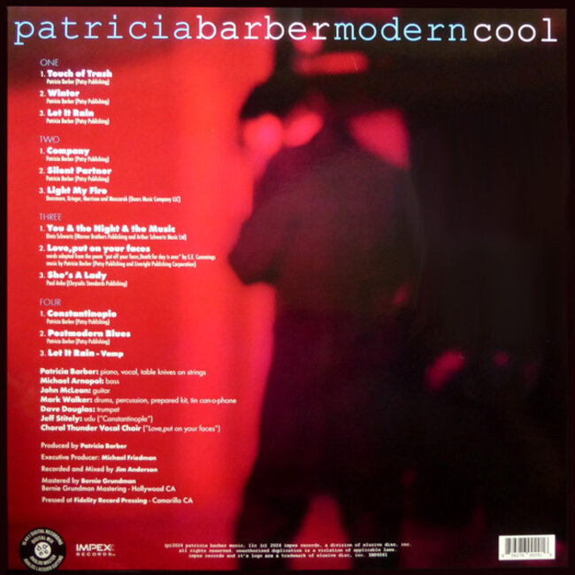 Patricia Barber Modern Cool ( HQ 180g  vinyl 2LP )