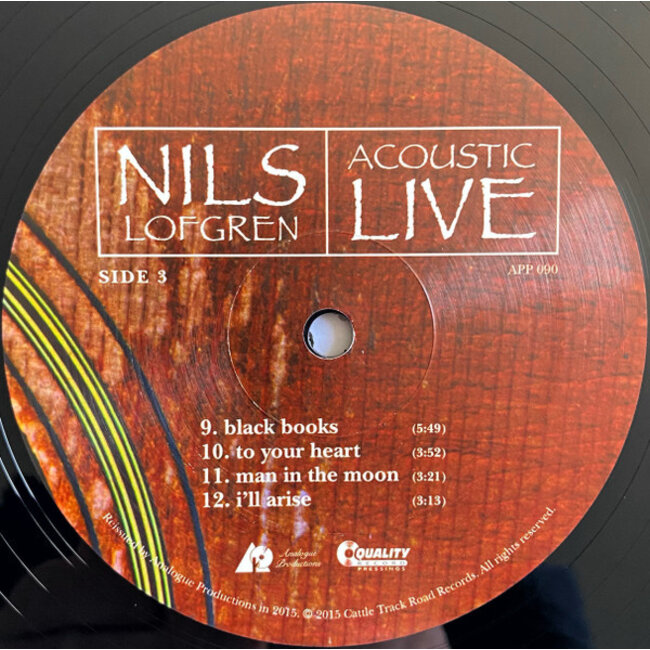 Nils Lofgren Acoustic Live ( HQ vinyl 2LP remastered )