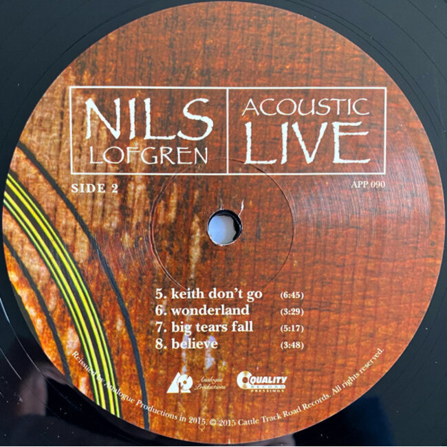 Nils Lofgren Acoustic Live ( HQ vinyl 2LP remastered )