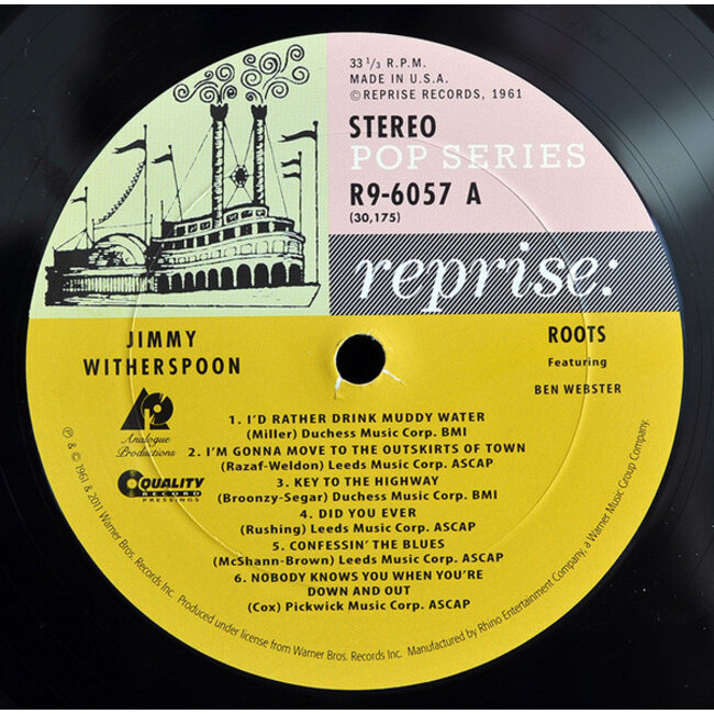 Jimmy Witherspoon Jimmy Witherspoon Ben Webster Roots ( HQ vinyl LP )