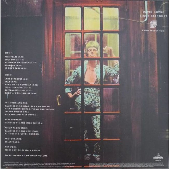 David Bowie Rise and Fall Of Ziggy Stardust and The Spiders (2016 remaster 180g vinyl LP )
