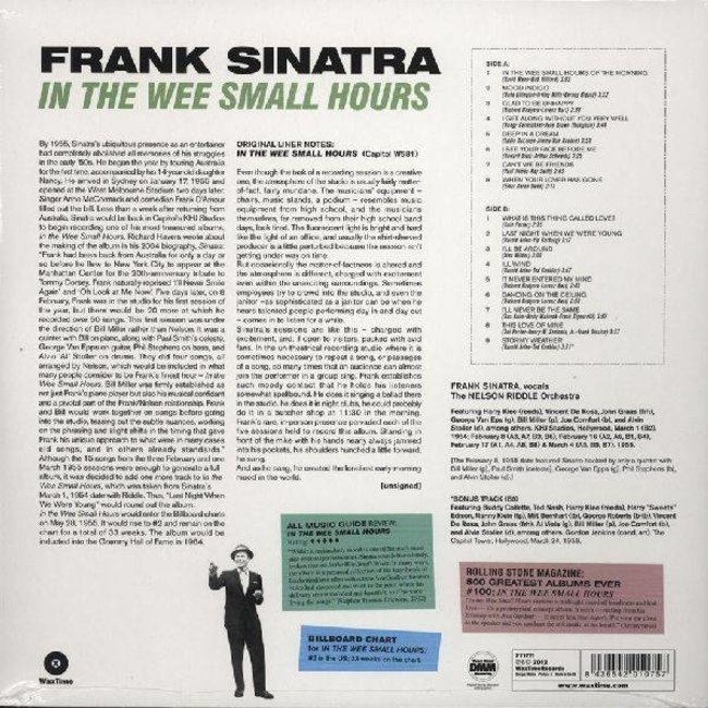 Frank Sinatra In The Wee Small Hours ( 180g vinyl LP )